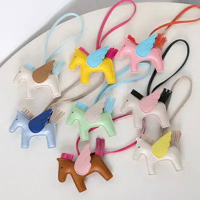 Versatile Fashionable Horse Charm in PU Leather Classic Color Schemes for Stylish Accessories Classic Color Schemes & Elegant...