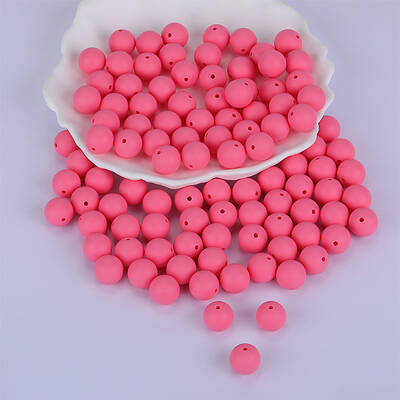 Round Silicone Focal Beads