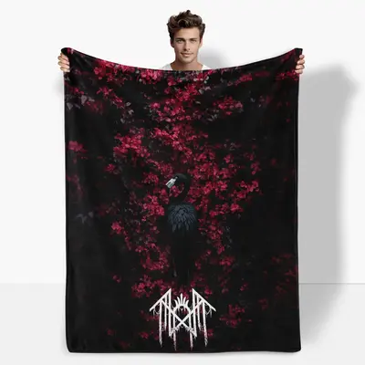 Print In USA, Sleep Token Pattern Flannel Blanket, Adult Blanket In Tiktok Shop Air-Conditioned Room Accessory