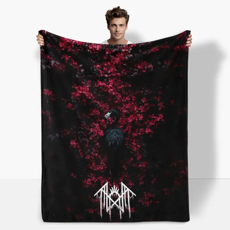 Print In USA, Sleep Token Pattern Flannel Blanket, Adult Blanket In Tiktok Shop Air-Conditioned Room Accessory