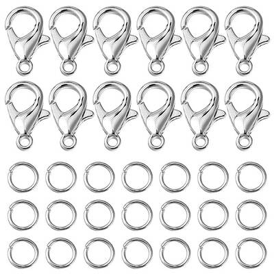 50Pcs Zinc Alloy Lobster Claw Clasps