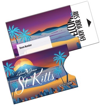100 Custom Open Thumb Gift Card Holder Sleeve Printed Full Color - ...