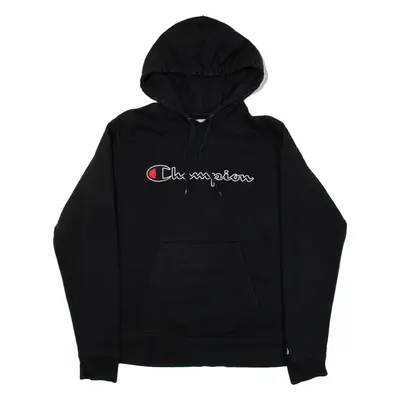 CHAMPION Mens Black Hoodie M