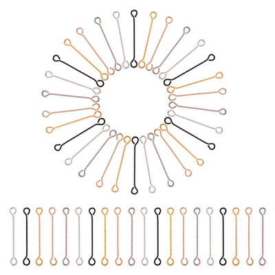 50Pcs 5 Colors 316 Surgical Stainless Steel Eye Pins
