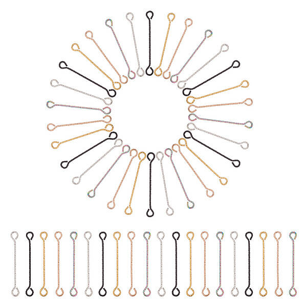 50Pcs 5 Colors 316 Surgical Stainless Steel Eye Pins