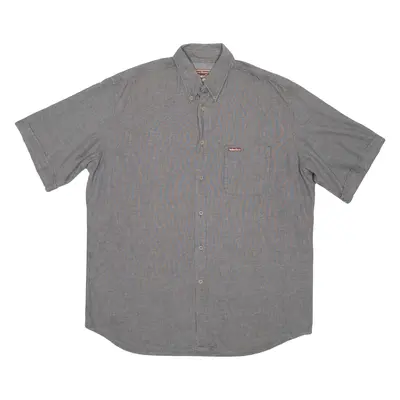 MARLBORO CLASSICS Mens Plain Shirt Grey XL