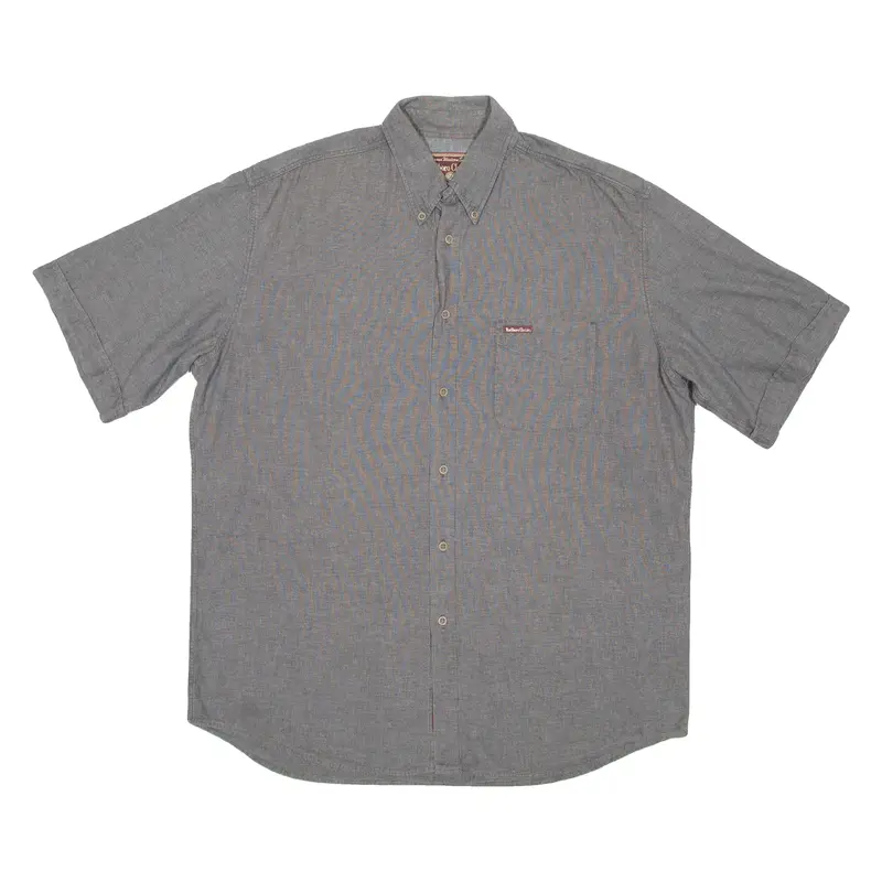 MARLBORO CLASSICS Mens Plain Shirt Grey XL
