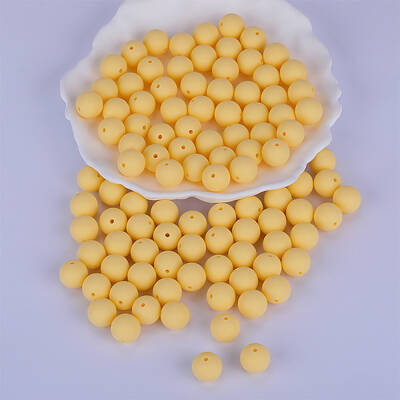 Round Silicone Focal Beads