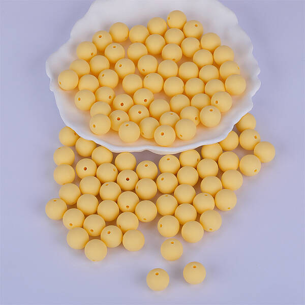 Round Silicone Focal Beads