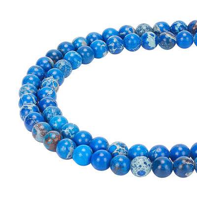 2 Strands Natural Imperial Jasper Beads Strands