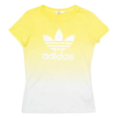 ADIDAS Womens T-Shirt Yellow S