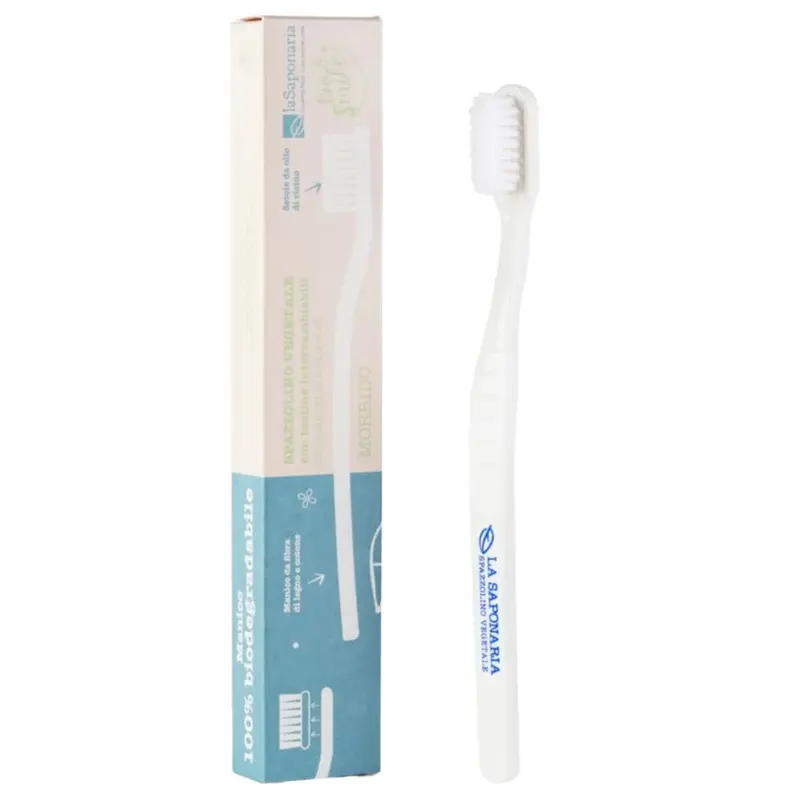 La saponaria Bio&Smile - Vegetable Fibre Toothbrush with Soft Bristles