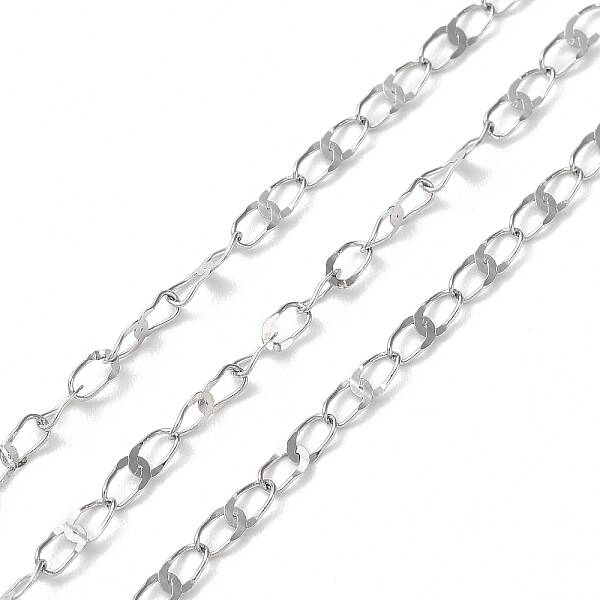 Tarnish Resistant 304 Stainless Steel Dapped Oval Link Chains