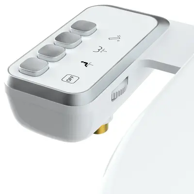 Modern Dual Nozzle Bidet Toilet Attachment, Adjustable Water Pressure Control Bidet Toilet Attachment, Self Cleaning Nozzle,...