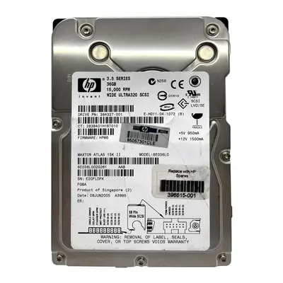364327-001 HP 36.4GB Ultra-320 SCSI 15000 3.5-inch 8MB Hard Drive