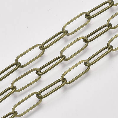 Unwelded Iron Paperclip Chains
