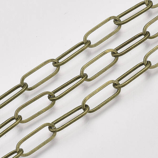 Unwelded Iron Paperclip Chains