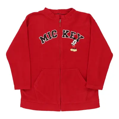 Mickey Unbranded Cartoon Fleece - Large Red Polyester