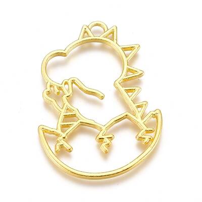 Alloy Open Back Bezel Pendants