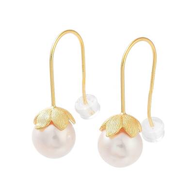 Natural Pearl Dangle Earrings for Women