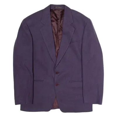 VAN GILS Mens Blazer Jacket Purple Knit Wool XL
