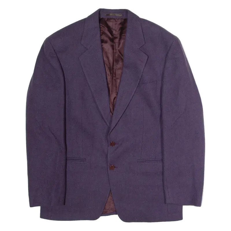 VAN GILS Mens Blazer Jacket Purple Knit Wool XL