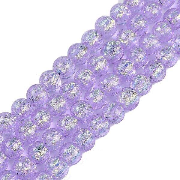 Handmade Foil Lampwork Beads Strands