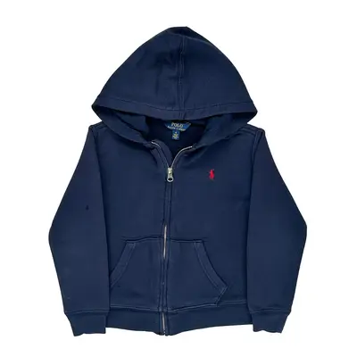 Age 6 Ralph Lauren Hoodie - Small Navy Cotton Blend | Size: small