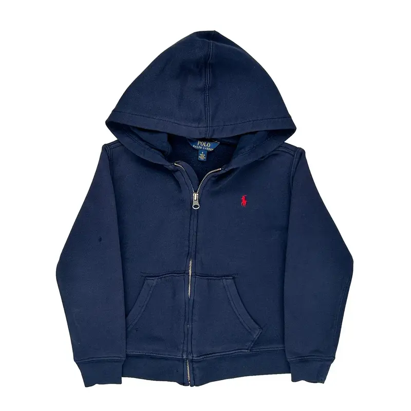 Age 6 Ralph Lauren Hoodie - Small Navy Cotton Blend | Size: small
