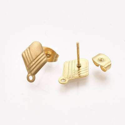 304 Stainless Steel Stud Earring Findings