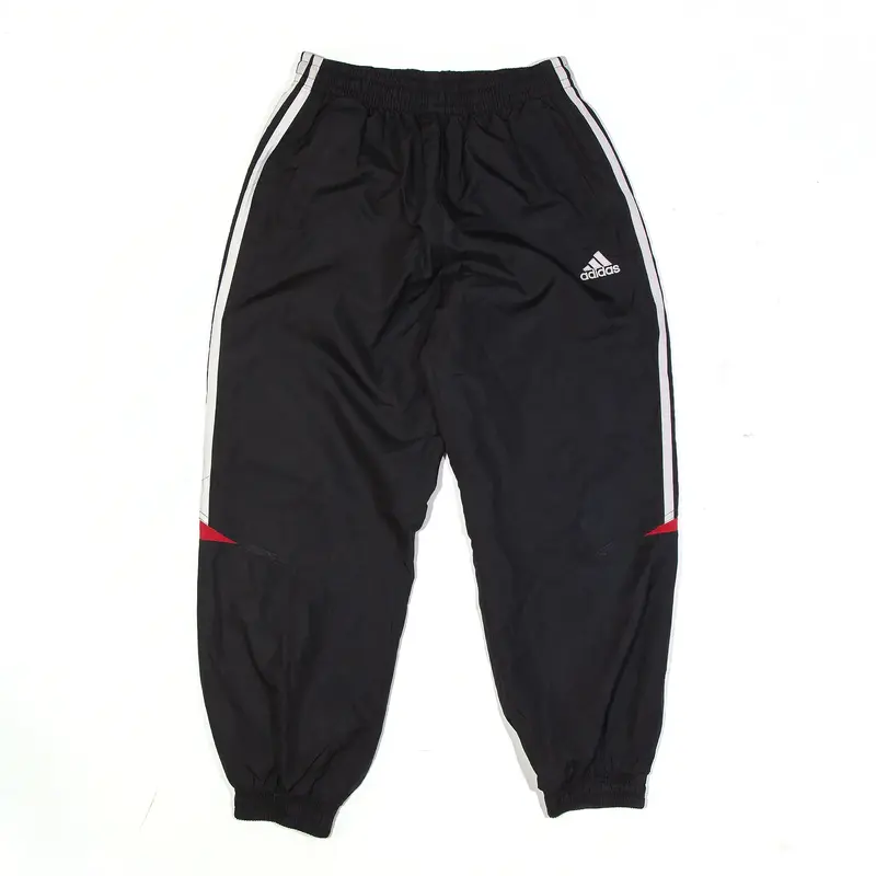 ADIDAS Track Pants Black Tapered Boys XL W22 L24