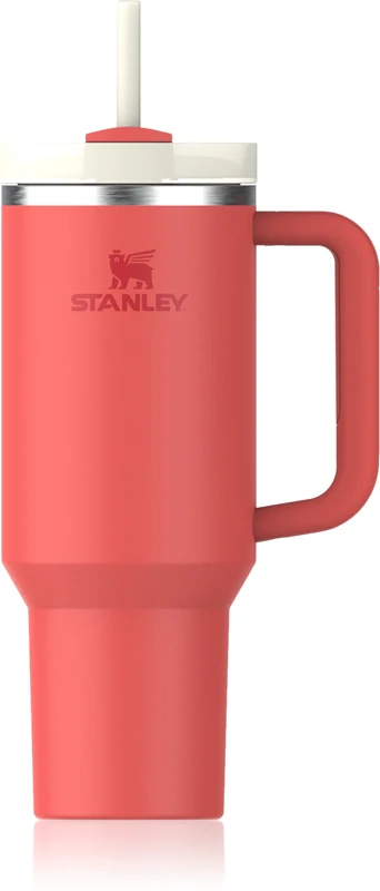 Stanley Quencher H2.O FlowState™ Stainless Steel Thermal Tumbler with Straw Hot Coral 1180ml
