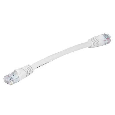 7506 Monoprice Cat6 Ethernet Patch Cable Snagless RJ45 Stranded 550MHz UTP Pure Bare Copper Wire 24AWG 0.5ft White