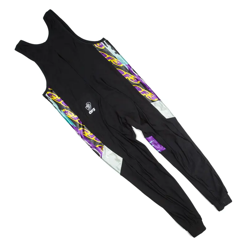 OF3 Mens Overalls Black Slim 2XL W36 L27