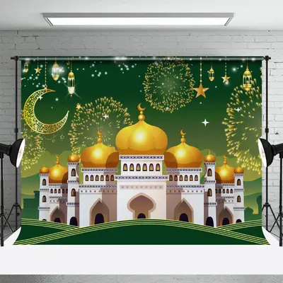 Ramadan Mubarak Islamic New Year Decorations Backdrop - Aperturee