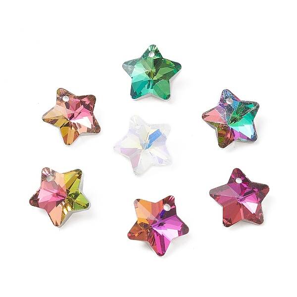 Electroplate Glass Charms