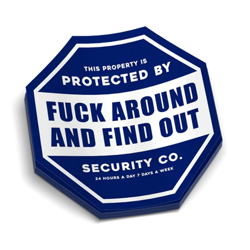 FAFO Security Decal
