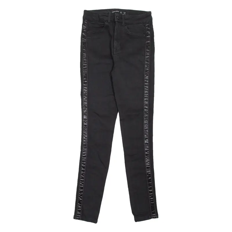 KAREN MILLEN Womens Jeans Black Slim Skinny W24 L27
