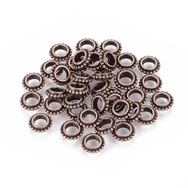 Tibetan Style Alloy Spacer Beads