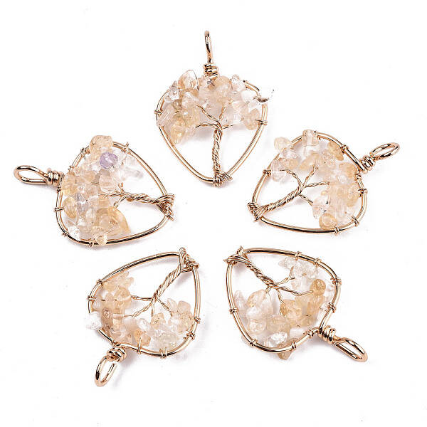 Natural Citrine Pendants