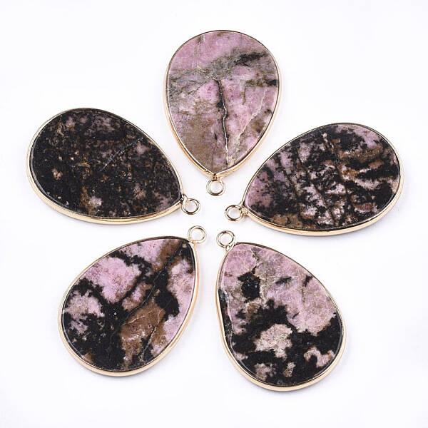 Natural Rhodonite Pendants