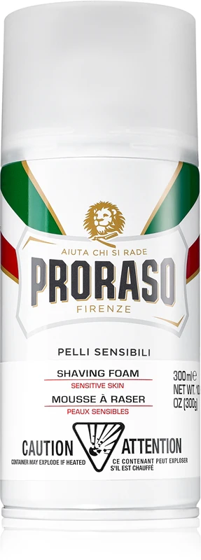 Proraso shaving foam for sensitive skin with white green tea 300 ml