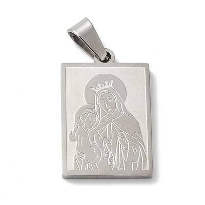 Non-Tarnish Mother's Day Theme 304 Stainless Steel Pendants