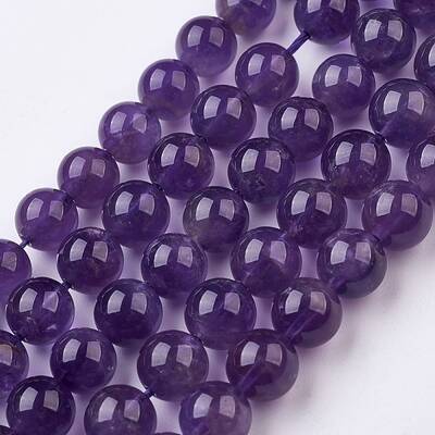 Natural Amethyst Bead Strands