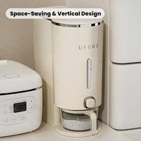 UFORU insect-proof airtight Rice Dispenser with Measuring Cups - Moisture-Resistant Plastic, Airtight Grain Storage Container...