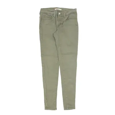 LEVI'S 710 Trousers Green Slim Skinny Womens W27 L30