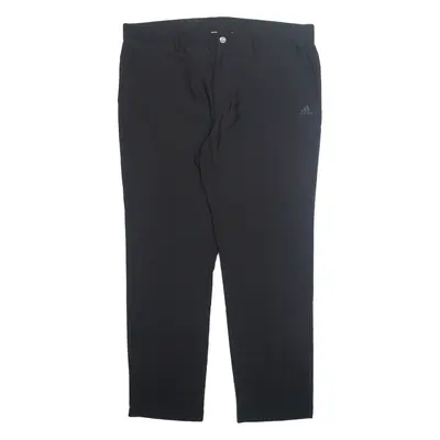 ADIDAS Outdoor Mens Trousers Black Regular Tapered Nylon W36 L30