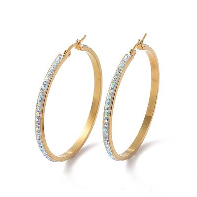 304 Stainless Steel Hoop Earrings