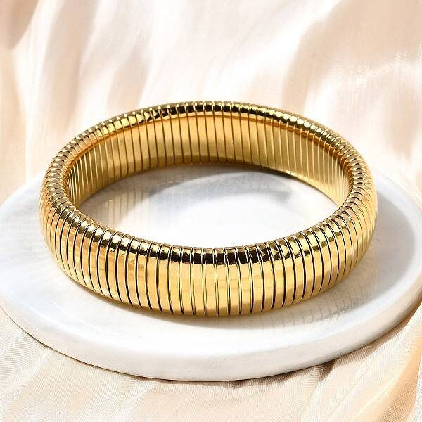 304 Stainless Steel Stretch Bracelets for Women Men