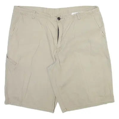 DICKIES Mens Casual Shorts Beige Relaxed Check XL W40